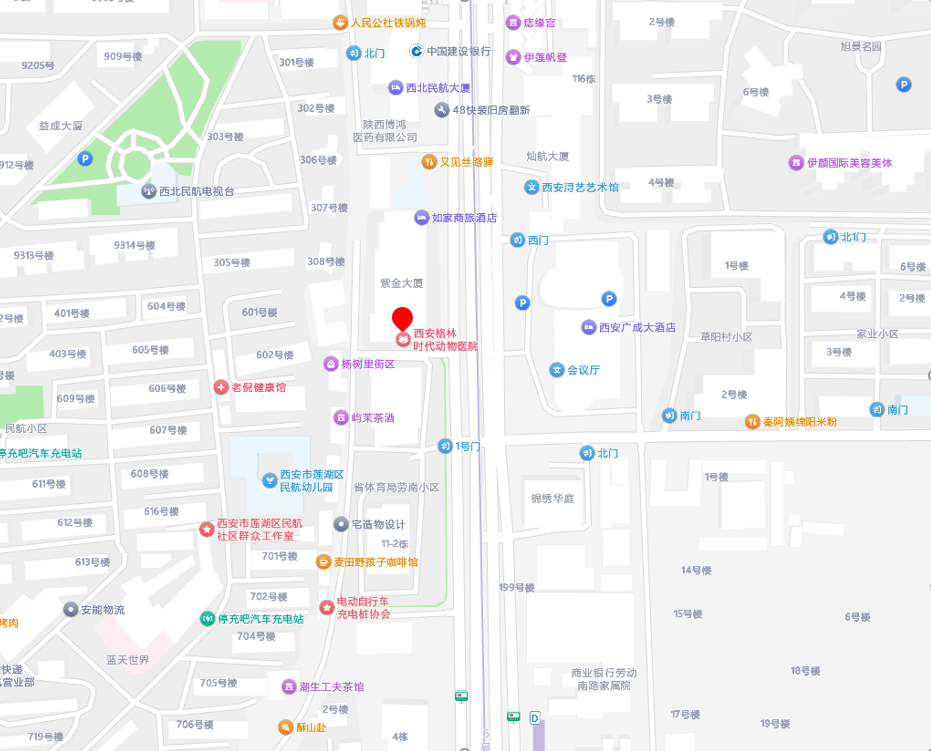 格林时代动物医院地图定位